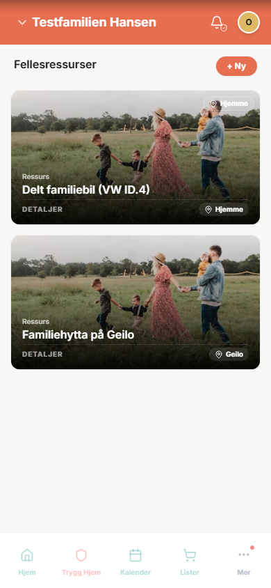Hyttebooking i appen